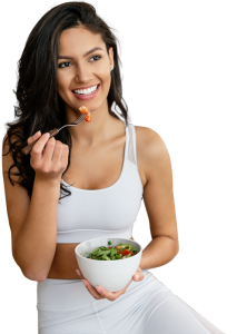 NUTRITION AND WEIGHT LOSS Woman eating